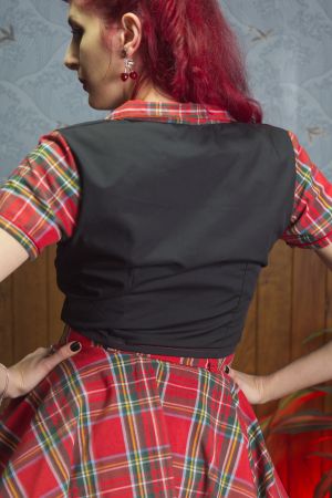 Camisa de manga corta Rockabilly, bordada "Sweet Swallow"