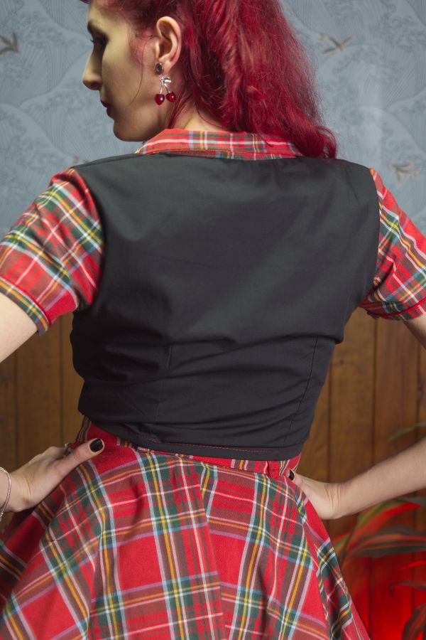 Camisa de manga corta Rockabilly, bordada "Sweet Swallow"