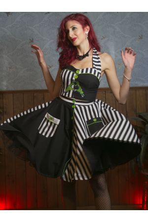 Falda de rueda acampanada Psychobilly “Hands Off Handsome"