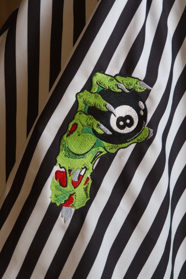 Vestido camisero PsychoBilly bordado Zombie "Half Alive"